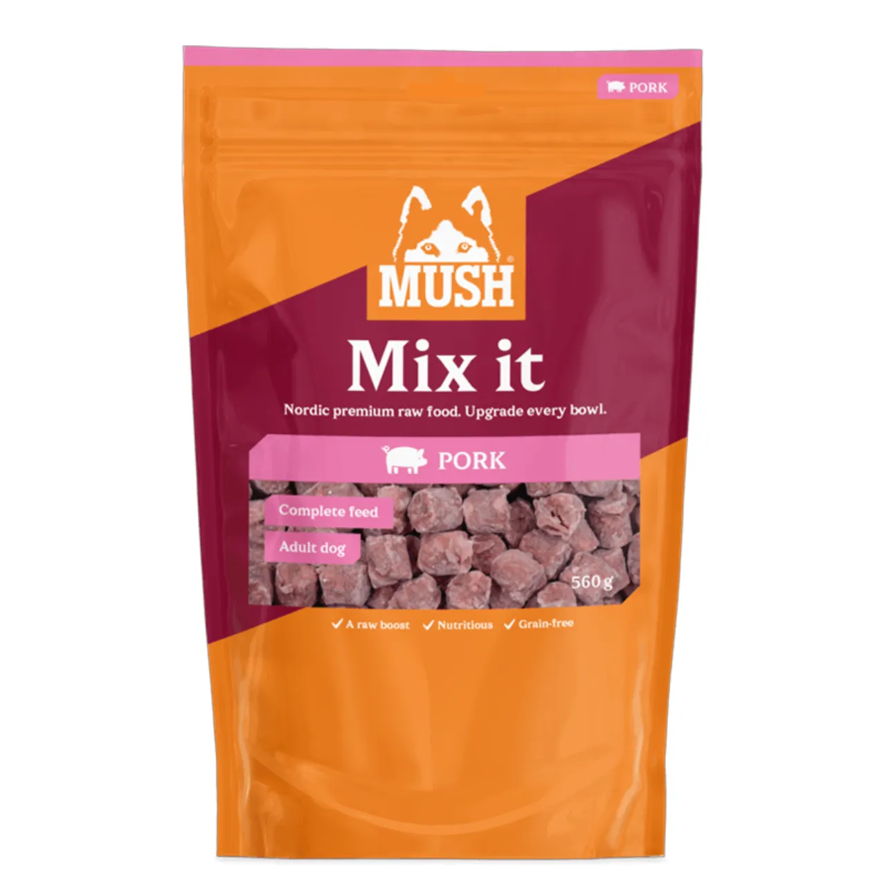 MUSH Mix it Gris råfoder-supplement til hund 560 g